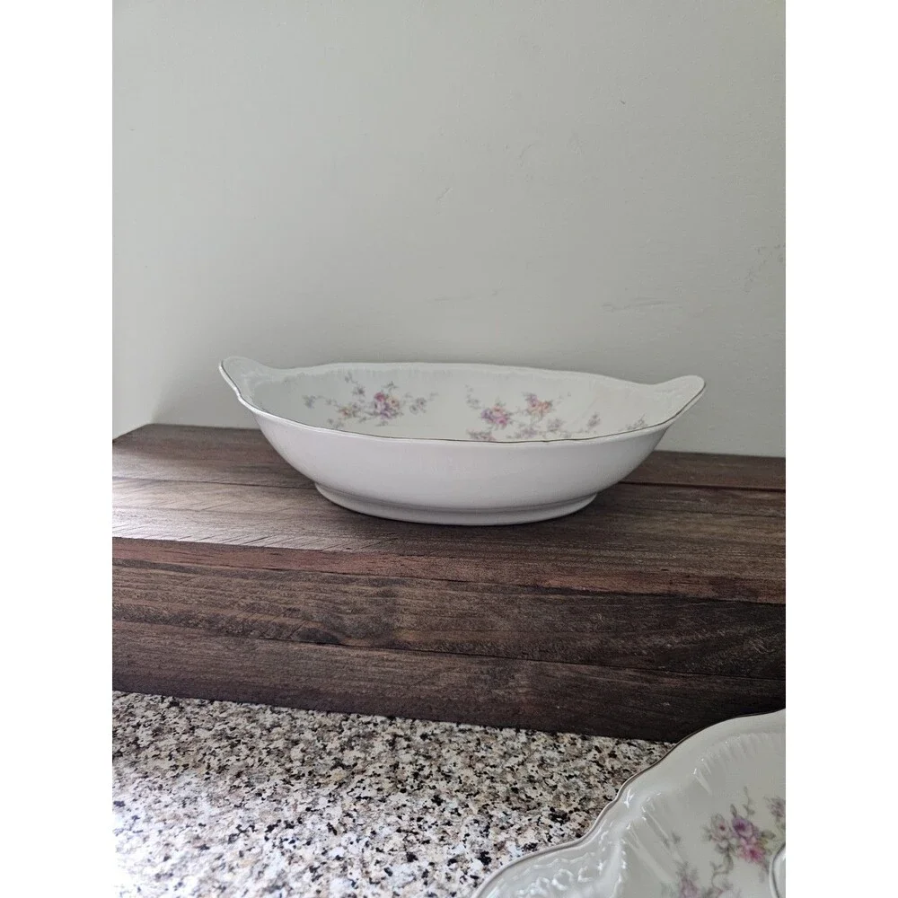 Theodore Haviland New York Oval Serving Bowl Pattern Helene 10.25 Inches